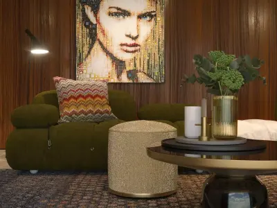 BB Italia Cameleonda scene 3D model