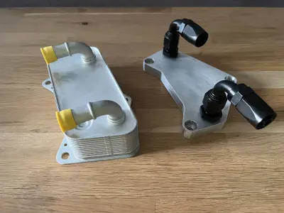 DQ250 oil cooler adapter Transmission Upgrade 3D print model