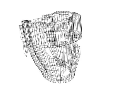 Martial-Art Headguard - Type 2 3D model