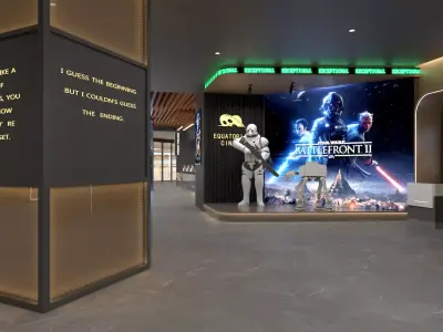 Movie Theater Interior 3D model