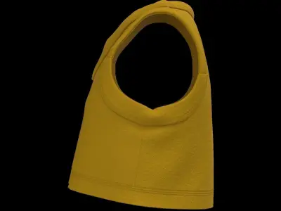 Female sweater vest 3D model