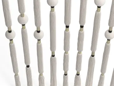 Macrame Curtain 3D model