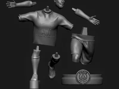 Neymar JR 3D Printable 2 3D print model