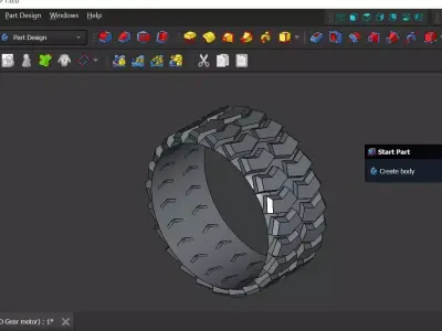 RC Car Wheel and Rim 3d Printable 3D print model