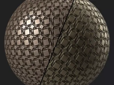 Metal Materials 57- Metal panels By Painting - Pbr 4k Seamless Texture