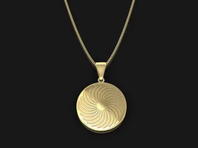 Pendant head of lion 3D print model