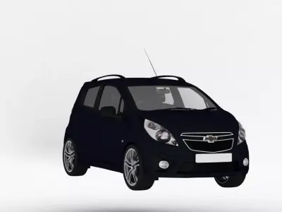 Spark opel corsa Low-poly 3D model