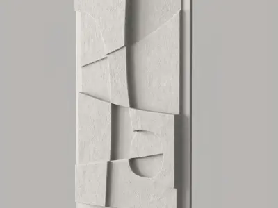 Abstract relief artwork 3D model