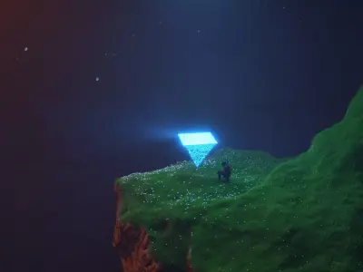  Fantasy Mountain Free 3D model