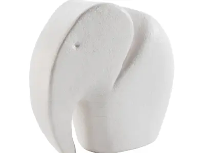 Elephant sculptures 3D model