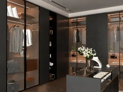 Cloakroom Dressing room 3D model