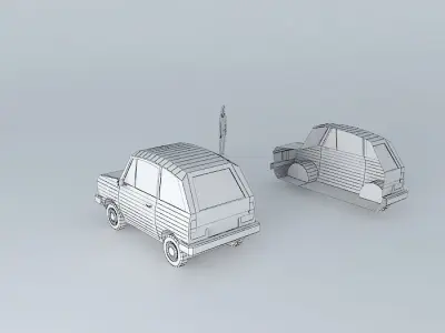70s car 4 Free 3D model