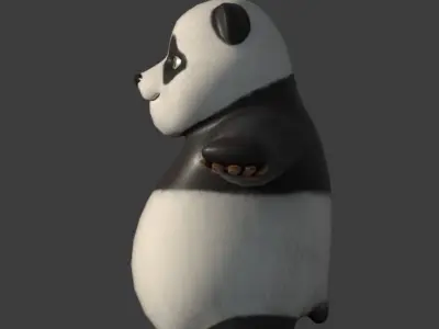 Panda Low-poly 3D model