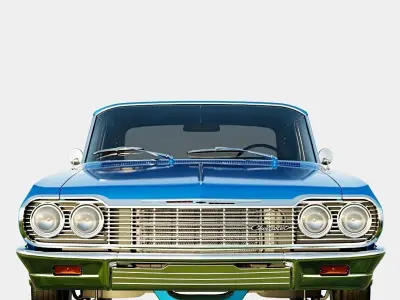 Chevrolet Impala SS 1964 2door Sedan Low-poly 3D model