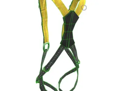 Safety Harness Low-poly 3D model