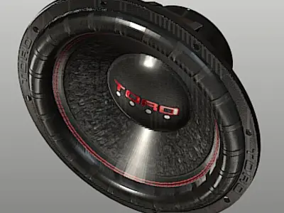 Toro 12 in Subwoofer- High Poly Free 3D model
