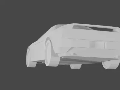 1990 Honda NSX Acura NSX Low-poly 3D model