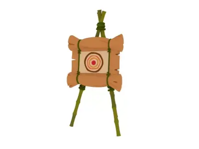 Target archery 3D model