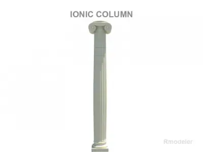 Greek Column Ionic 3D model
