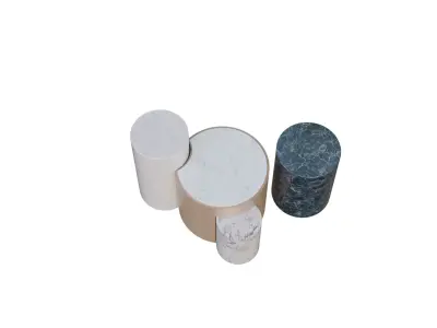 Modern Marble Display Stand Set Free low-poly 3D model