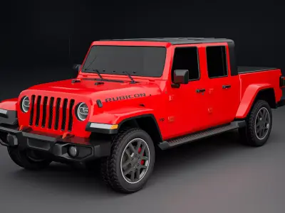 JEEP GLADIATOR Low-poly 3D model