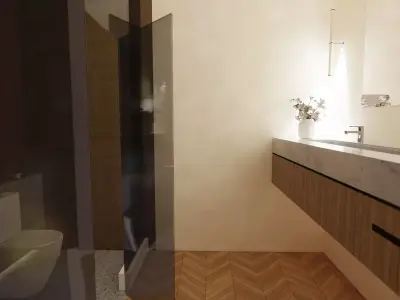 Large Modern 2 Storey House with Interior  Skp Lumion Enscape Low-poly 3D model