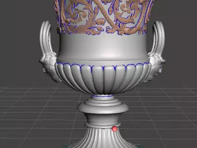 Victorian Cast Iron Garden Urn 3D print model