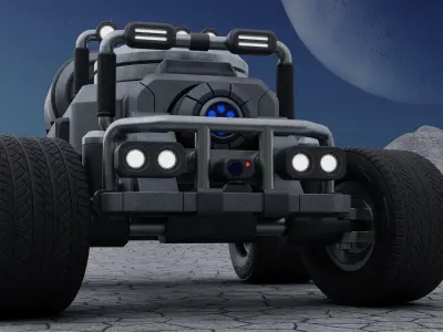 Sci-Fi Rover 3D model