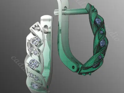 Earrings od82 3D print model
