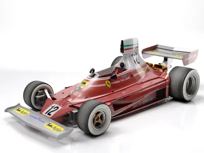 Ferrari F1 312T 1975 3D model