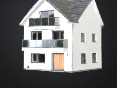 Modern twostory luxury villa  FBX OBJ 3mf texture 3D model