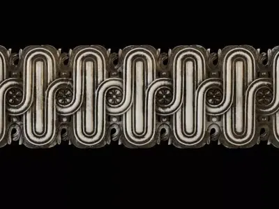 Moulding ornate metal wall art 3D print model