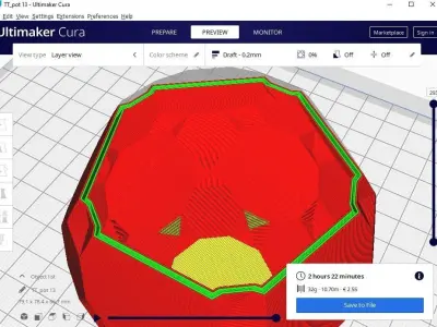Pot planter 13 3D print model