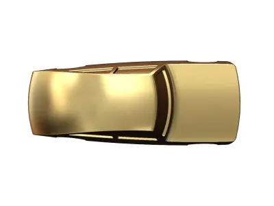 Ribbed Mercedes 300SL gullwing grille car sculpture decor 3D print model