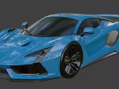 Generic Supercar 3d Model 3D model