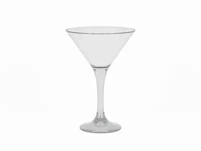 Martini Glass Low-poly 3D model