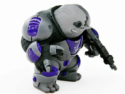 ALIEN MOBBY B-3  Rigged for Unreal Engine - Unity - MIXAMO 3D model