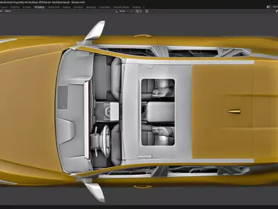 Kia K4 hatchback  Low-poly 3D model