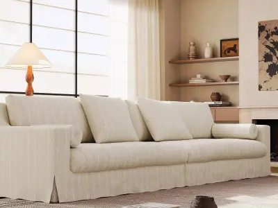 Mid Century interior scene 3D model