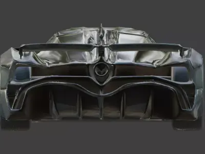 Luxury Elite Hypercar 3D Model Portfolio Low-poly 3D model