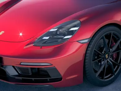 Porsche 718 Cayman GTS 2018 3D model