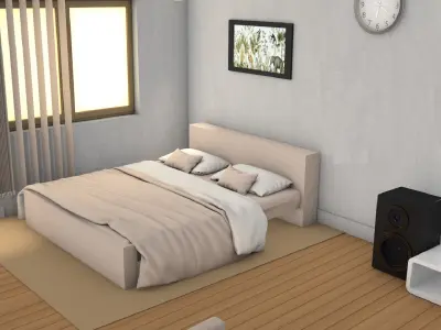 3D Isometric Room 3D model