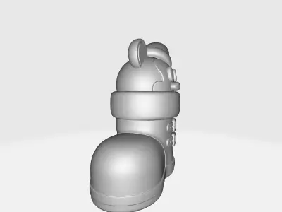 Christmas Cartoon Mouse Boot Ornament Cute Holiday Decoration 3D print model