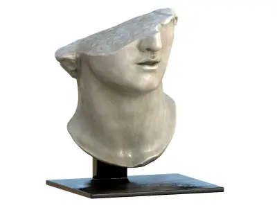 Statue 010 Low-poly 3D model