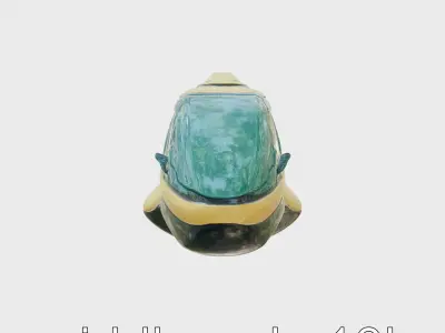 Futuristic Flying Taxi Concept Vehicle Low-poly 3D model