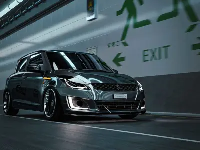 Japanese Underpass tunnel  3D model