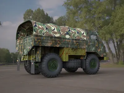  tam-110-military truck 3d model 3D model