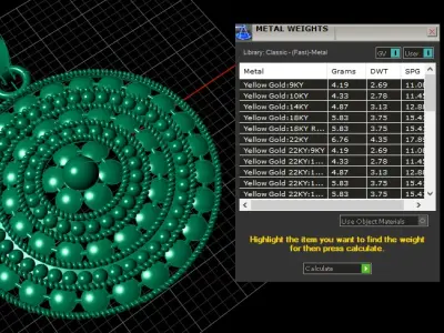 SIMPLE ANTIQUE FASHION PENDANT 3D PRINTABLE MODEL 3D print model