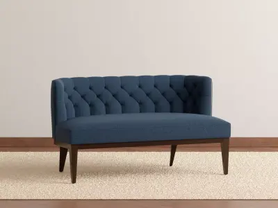 Raymond Tufted Settee 3D model