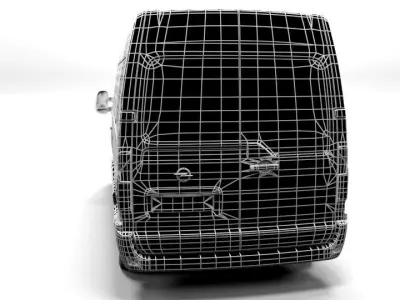 OPEL MOVANO LH 2013 LOWPOLY Low-poly 3D model